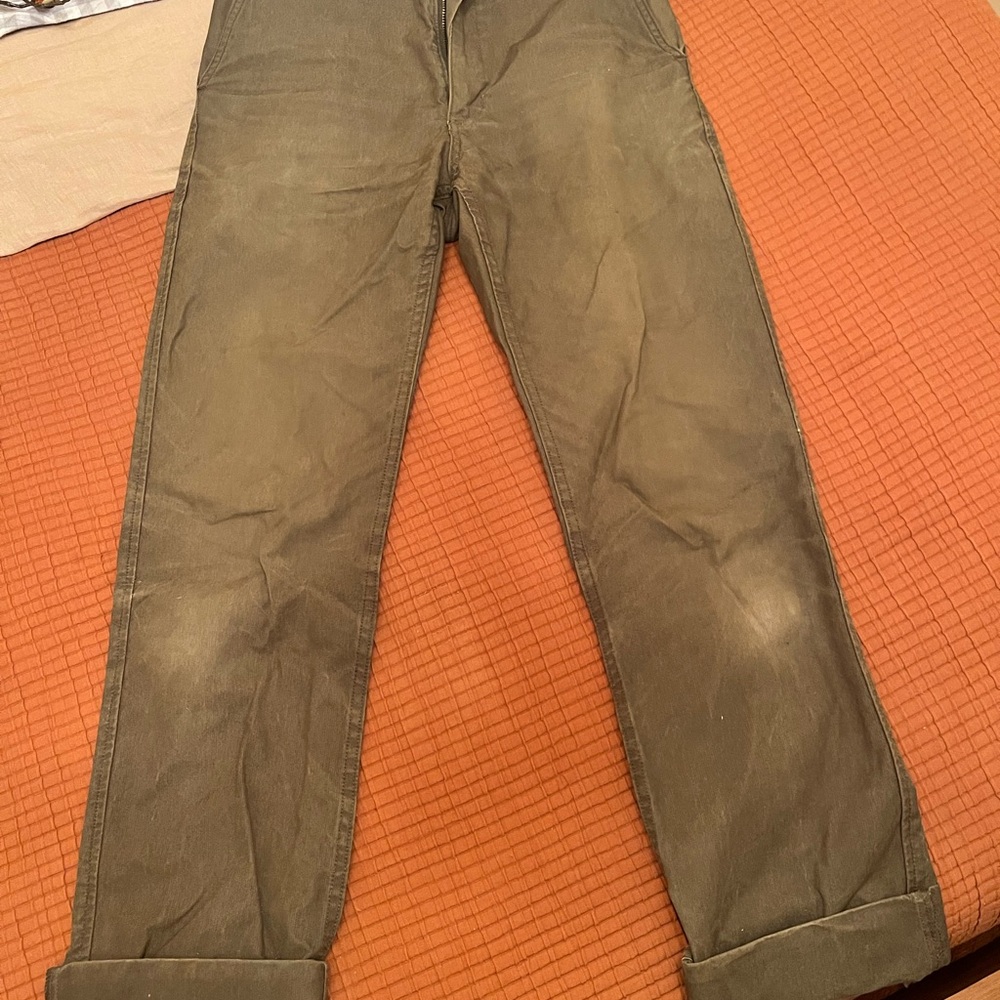 Filson Classic Cotton Canvas Olive Trousers